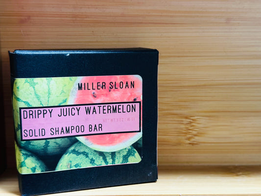 Drippy Juicy Watermelon Solid Shampoo Bar